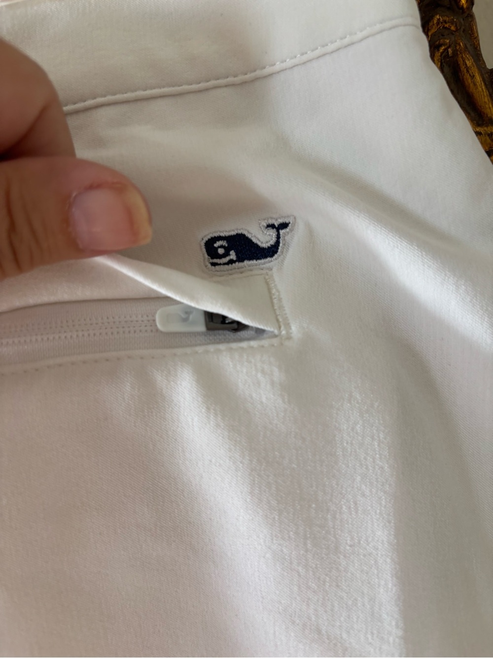 Vineyard Vines White Scallop Hem Women's Skort - Picture 5 of 8